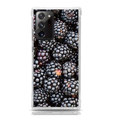 Blackberries-background-black-dark Samsung Galaxy Note 20 Ultra Tpu Uv Case by Amaryn4rt