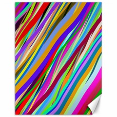 Multi-color Tangled Ribbons Background Wallpaper Canvas 12  X 16  by Amaryn4rt