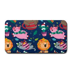 Funny-animal Christmas-pattern Medium Bar Mat by Amaryn4rt