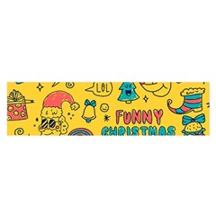 Colorful-funny-christmas-pattern Cool Ho Ho Ho Lol Oblong Satin Scarf (16  X 60 ) by Amaryn4rt