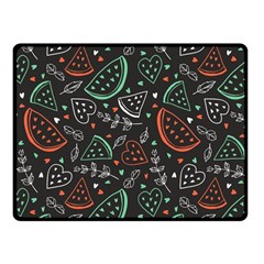 Seamless-vector-pattern-with-watermelons-mint -- Fleece Blanket (small) by Amaryn4rt