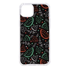 Seamless-vector-pattern-with-watermelons-mint -- Iphone 14 Plus Tpu Uv Print Case by Amaryn4rt