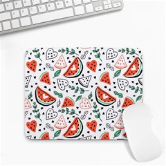 Seamless-vector-pattern-with-watermelons-mint Small Mousepad by Amaryn4rt