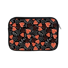 Seamless-vector-pattern-with-watermelons-hearts-mint Apple Ipad Mini Zipper Cases by Amaryn4rt