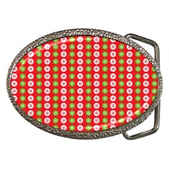 Festive Pattern Christmas Holiday Belt Buckles by Pakjumat