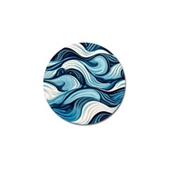 Pattern Ocean Waves Arctic Ocean Blue Nature Sea Golf Ball Marker (10 Pack) by Pakjumat