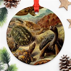 Turtles Leatherback Sea Turtle Ornament (round) by Pakjumat