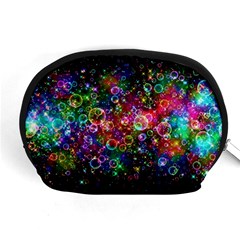 Psychedelic Bubbles Abstract Accessory Pouch (medium) by Modalart