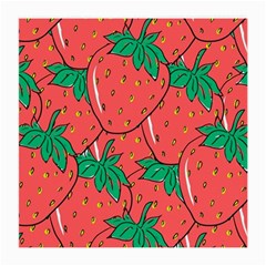 Texture Sweet Strawberry Dessert Food Summer Pattern Medium Glasses Cloth (2 Sides) by Sarkoni