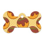 Takoyaki Food Seamless Pattern Dog Tag Bone (One Side) Front