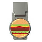 Cake Cute Burger Money Clips (Round)  Front