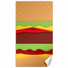 Cake Cute Burger Canvas 40  X 72  by Dutashop