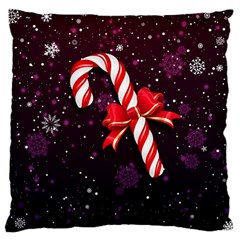 Christmas Lollipop Bowknot Celebrations Standard Premium Plush Fleece Cushion Case (two Sides) by Sarkoni