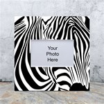 Animal Cute Pattern Art Zebra White Box Photo Frame 4  x 6  Front