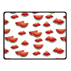 Summer Watermelon Pattern Fleece Blanket (small) by Dutashop