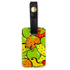 Fruit Food Wallpaper Luggage Tag (one Side) by Dutashop