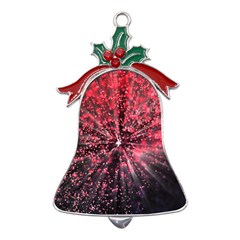 Abstract Background Wallpaper Metal Holly Leaf Bell Ornament by Bajindul