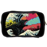 Retro Wave Kaiju Godzilla Japanese Pop Art Style Toiletries Bag (Two Sides) Front