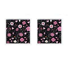 Flowers Pattern Cufflinks (square) by Ravend