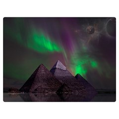 Fantasy Pyramid Mystic Space Aurora Premium Plush Fleece Blanket (extra Small) by Grandong