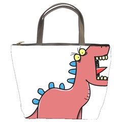 Dinosaur Dragon Drawing Cute Bucket Bag by Ndabl3x