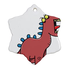 Dinosaur Dragon Drawing Cute Ornament (snowflake) by Ndabl3x