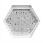 Jingle Bells Song Christmas Carol Hexagon Wood Jewelry Box Front
