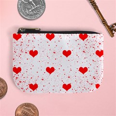 Hearts Romantic Love Valentines Mini Coin Purse by Ndabl3x