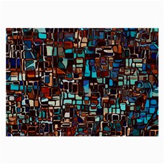 Stained Glass Mosaic Abstract Large Glasses Cloth (2 Sides) by Sarkoni