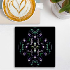 Fractal Fractal Art Texture Uv Print Square Tile Coaster  by Sarkoni