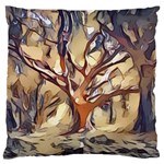 Tree Forest Woods Nature Landscape Large Premium Plush Fleece Cushion Case (Two Sides) Front