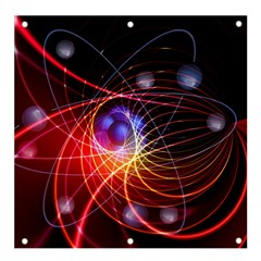 Physics Quantum Physics Particles Banner And Sign 4  X 4  by Sarkoni