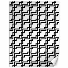 Pattern Monochrome Repeat Canvas 36  X 48  by Apen