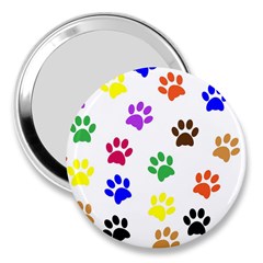 Pawprints Paw Prints Paw Animal 3  Handbag Mirrors by Apen