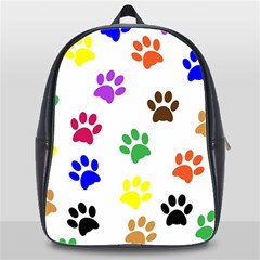 Pawprints Paw Prints Paw Animal School Bag (xl) by Apen