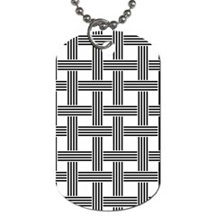 Seamless Stripe Pattern Lines Dog Tag (one Side) by Apen