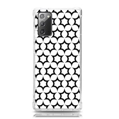 Pattern Star Repeating Black White Samsung Galaxy Note 20 Tpu Uv Case by Apen