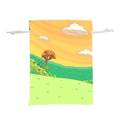 Green Field Illustration Adventure Time Multi Colored Lightweight Drawstring Pouch (s) by Sarkoni