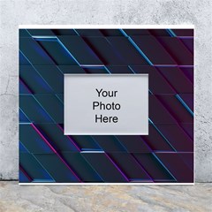 Glass Scifi Violet Ultraviolet White Wall Photo Frame 5  X 7  by Pakjumat