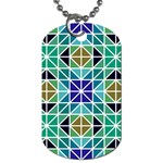 Mosaic Triangle Symmetry Dog Tag (Two Sides) Back