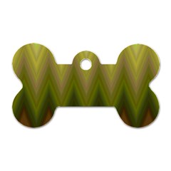 Zig Zag Chevron Classic Pattern Dog Tag Bone (one Side) by Apen