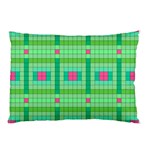 Checkerboard Squares Abstract Pillow Case (Two Sides) Front