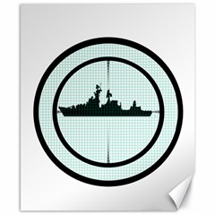 Ship Target Destroyer Warship Canvas 8  X 10  by Pakjumat