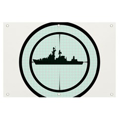 Ship Target Destroyer Warship Banner And Sign 6  X 4  by Pakjumat