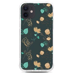 Flower Leaves Pattern Seamless Iphone 12/12 Pro Tpu Uv Print Case by Bedest