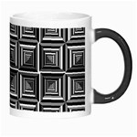 Pattern Op Art Black White Grey Morph Mug Right