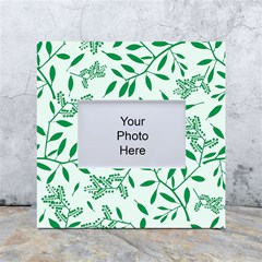 Leaves Foliage Green Wallpaper White Box Photo Frame 4  X 6  by Amaryn4rt