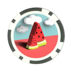 Watermelon Fruit Poker Chip Card Guard (10 Pack) by Modalart