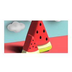 Watermelon Fruit Satin Wrap 35  X 70  by Modalart