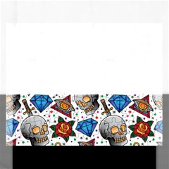 Full Color Flash Tattoo Patterns Rectangular Jigsaw Puzzl by Bedest